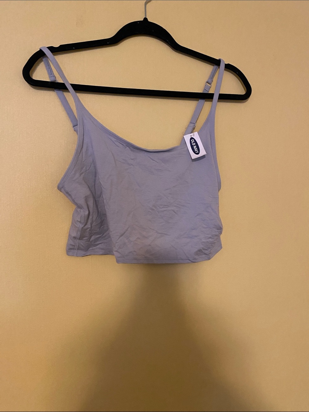 Old Navy Gray Adjustable Strap Cropped Cami